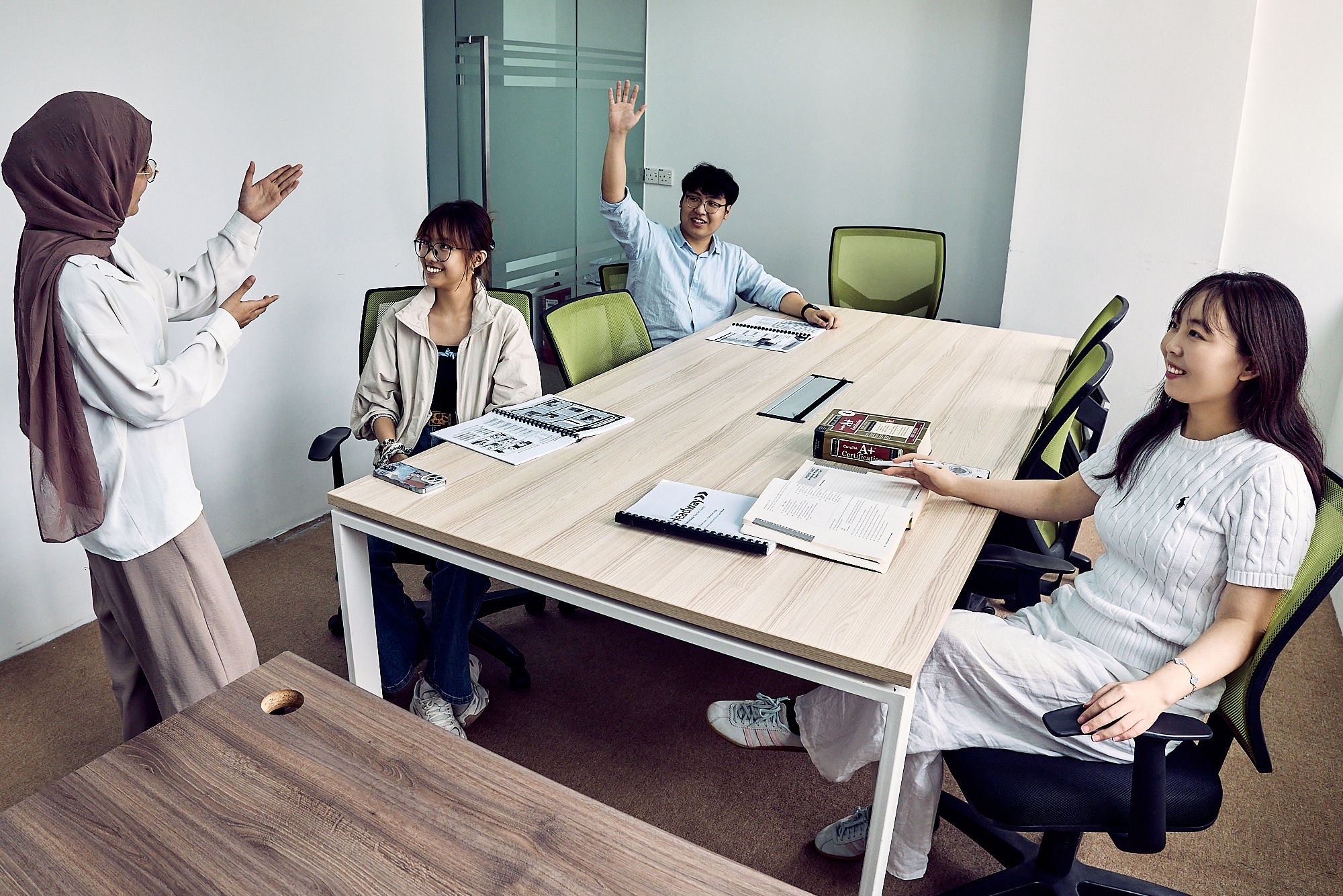 Students at Global Leaders Academy in Kuala Lumpur, Malaysia